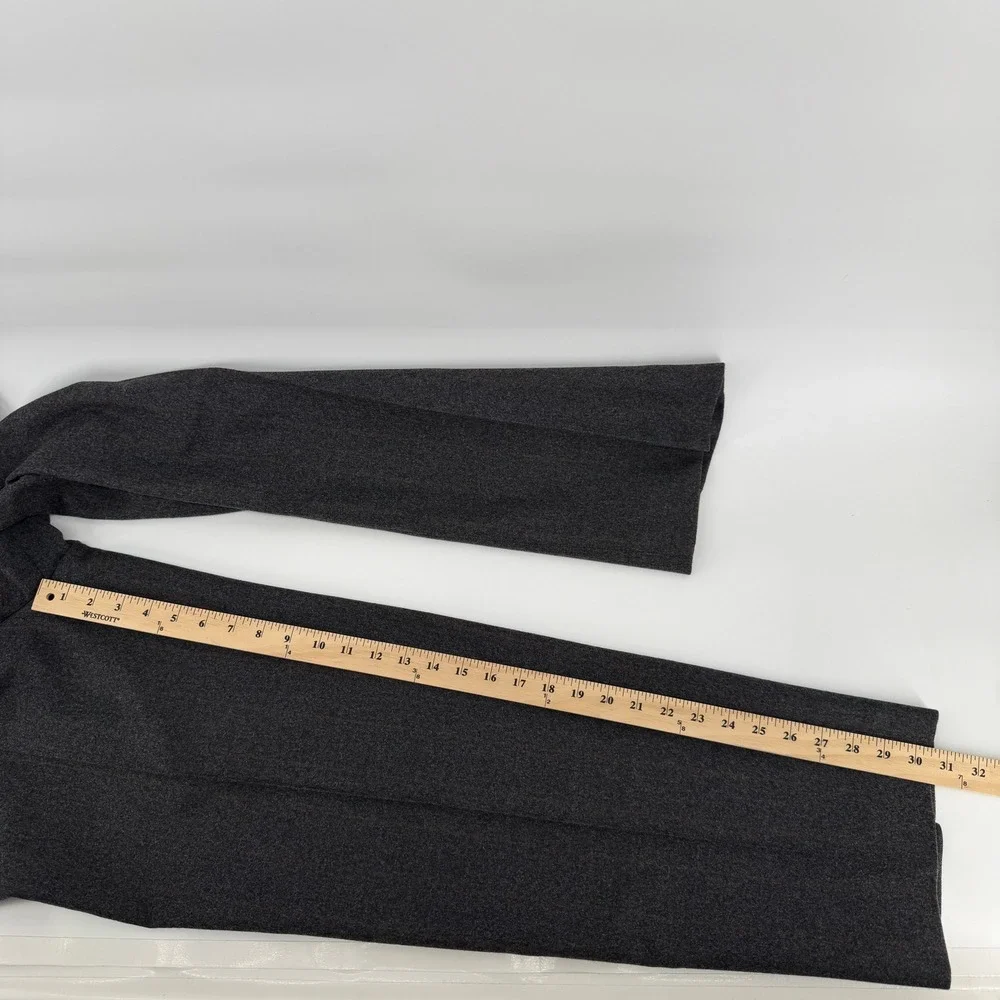 Barry Bricken Trousers 27x30 Charcoal Gray Virgin Wool Pleated Pinstripe Pants